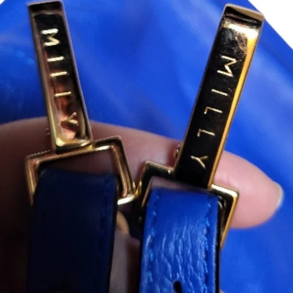 NWT Milly Astor Bucket Bag with Tassel and Crossbody Strap- Cobalt Blue